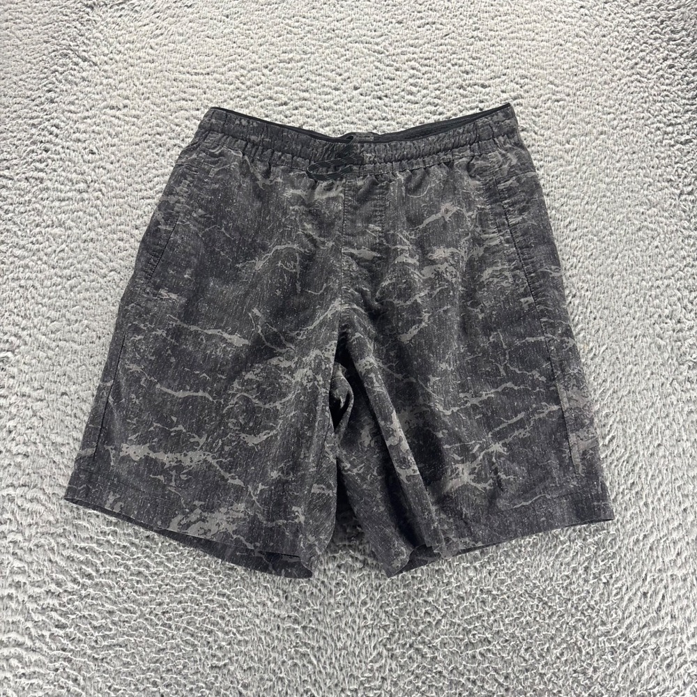 Kuhl Getaway Shorts Mens small Gray Marble Polyester Stretch Outdoors Running